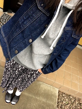 「MK MICHEL KLEIN（エムケーミッシェルクラン）のアイテム（ジャケット/アウター）」を使った、sakiさん（レディース・163cm）の春コーディネート