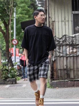 「素T」｜ISFNさん（メンズ・170cm）の夏コーディネート