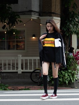 「拼接」｜ISFNさん（レディース・165cm）の夏コーディネート