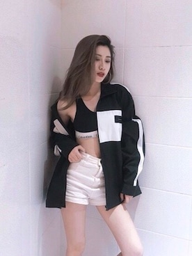 「拼接」｜ISFNさん（レディース・170cm）の夏コーディネート