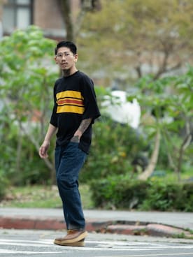 「拼接」｜ISFNさん（メンズ・170cm）の秋コーディネート