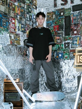 「拼接」｜ISFNさん（メンズ・182cm）の春コーディネート