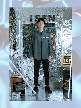「拼接」｜ISFNさん（メンズ・182cm）の春コーディネート