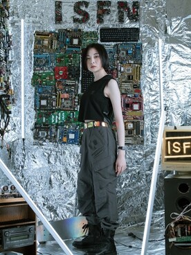 「拼接」｜ISFNさん（レディース・160cm）の春コーディネート