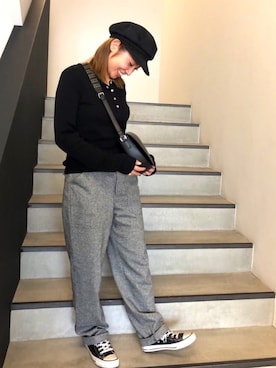 「アニエスベー」｜agnès b. 銀座松屋 Rue du jourさん（レディース・151cm）の秋コーディネート