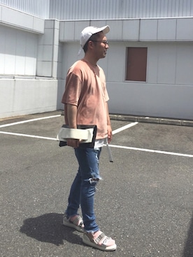 「TOGA PULLA（トーガ　プルラ）のアイテム（サンダル）」を使った、KEIさん（メンズ・168cm）の夏コーディネート