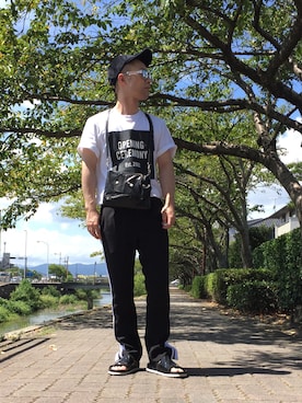 「OPENING CEREMONY（オープニングセレモニー）のアイテム（Tシャツ/カットソー）」を使った、KEIさん（メンズ・168cm）の夏コーディネート
