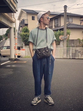 「DISCOVERED（ディスカバード）のアイテム（帽子）」を使った、KEIさん（メンズ・168cm）の秋コーディネート