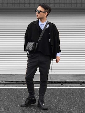 「doublet（ダブレット）のアイテム（ベスト）」を使った、KEIさん（メンズ・168cm）の冬コーディネート