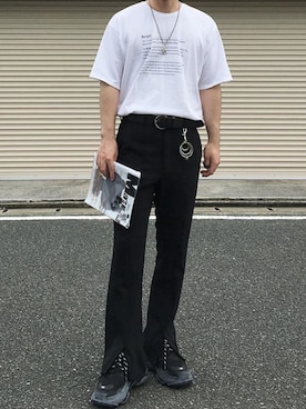 「PATRICK STEPHAN（パトリックステファン）のアイテム（キーホルダー）」を使った、KEIさん（メンズ・168cm）の秋コーディネート