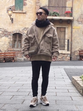 「WITH SENSE（ウィズセンス）のアイテム」を使った、KEIさん（メンズ・168cm）の冬コーディネート