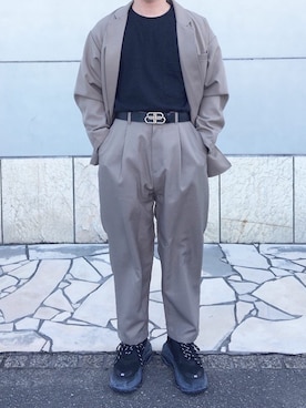 「FREAK'S STORE（フリークスストア）のアイテム（テーラードジャケット）」を使った、KEIさん（メンズ・168cm）の春コーディネート