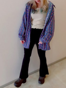 「FIG&VIPER（フィグアンドバイパー）のアイテム（ブーツ）」を使った、アイキ ハルナさん（レディース・158cm）の春コーディネート