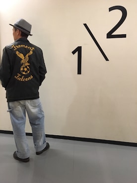 「ペインターパンツ」｜「アイテム（ナイロンジャケット）」を使った、genさん（メンズ・167cm）の秋コーディネート