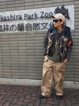 「And A（アンドエー）のアイテム（ジャケット/アウター）」を使った、genさん（メンズ・167cm）の冬コーディネート