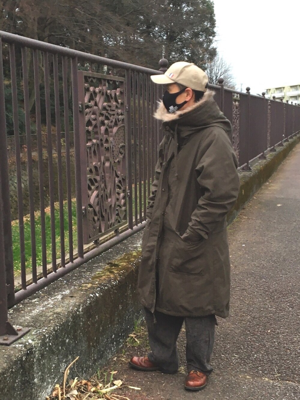 so.mari フェイクファードルマンモッズロングコート カーキ somari imagination（ソマリ イマジネーション）の「『☆somari