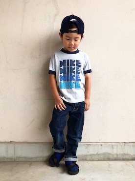 「suicoke（スイコック）のアイテム」を使った、SOUSUKEさん（キッズ・110cm）の夏コーディネート
