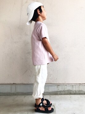 「suicoke（スイコック）のアイテム」を使った、SOUSUKEさん（キッズ・110cm）の夏コーディネート