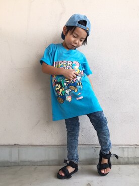 「suicoke（スイコック）のアイテム」を使った、SOUSUKEさん（キッズ・110cm）の夏コーディネート