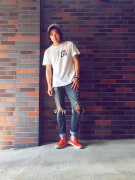 「KIJIMA TAKAYUKI」｜「アイテム（ニットキャップ/ビーニー）」を使った、橋本 侑哉さん（メンズ・173cm）の秋コーディネート