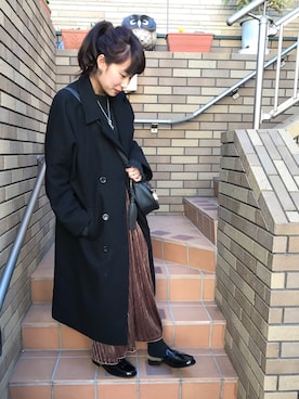 佐々木麻耶さん（レディース・156cm）の冬コーディネート