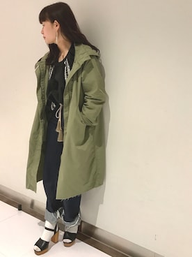 佐々木麻耶さん（レディース・156cm）の春コーディネート