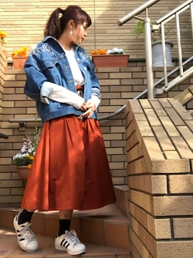 佐々木麻耶さん（レディース・156cm）の春コーディネート