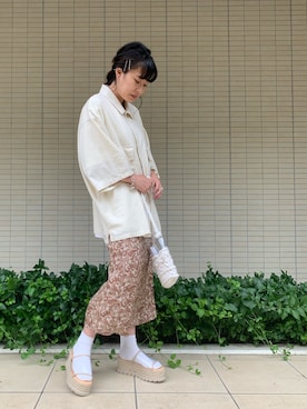 佐々木麻耶さん（レディース・156cm）の夏コーディネート