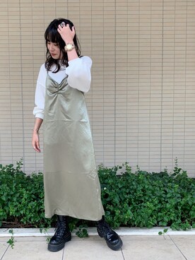 佐々木麻耶さん(レディース・156cm)の夏コーディネート