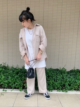 佐々木麻耶さん（レディース・156cm）の秋コーディネート