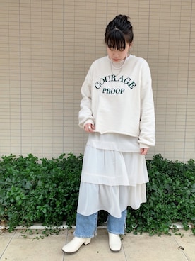 佐々木麻耶さん（レディース・156cm）の冬コーディネート