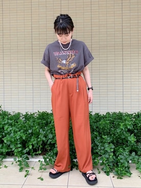 佐々木麻耶さん（レディース・156cm）の春コーディネート