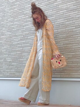 「plage（プラージュ）のアイテム（サロペット/オーバーオール）」を使った、N A O M Iさん（レディース・162cm）の春コーディネート