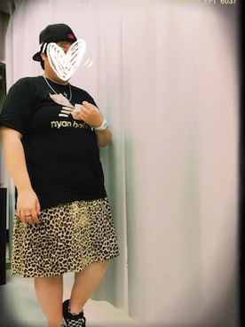 「キュロット」｜「アイテム（キャップ）」を使った、ぶーちゃんちゃんさん（レディース・163cm）の夏コーディネート