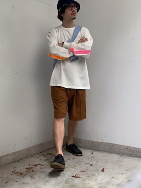 「semoh（セモー）のアイテム」を使った、Kottamさん（メンズ・170cm）の春コーディネート