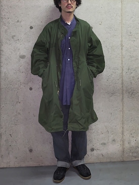 「ジャーマントレーナー」｜「アイテム（モッズコート）」を使った、Kottamさん（メンズ・170cm）の秋コーディネート