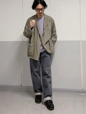 「UNKNOWN.（アンノウン）のアイテム（リング）」を使った、Kottamさん（メンズ・170cm）の春コーディネート