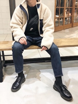 「アイテム（ブルゾン）」を使った、daichiさん（メンズ・163cm・10代）の冬コーディネート