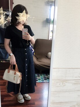 「アパートバイローリーズ」｜「アイテム（腕時計）」を使った、mcmさん（レディース・152cm）の秋コーディネート