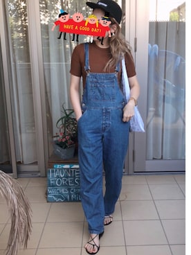 「シュプリーム」｜「アイテム（オールインワン・サロペット）」を使った、lili  さん（レディース・161cm）の夏コーディネート