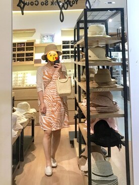 「日系极简」｜「アイテム（ジャンパースカート）」を使った、echo_1118さん（レディース・158cm）の春コーディネート