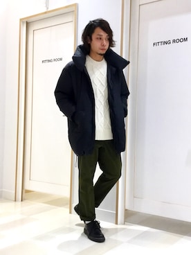 「GLOBAL WORK（グローバルワーク）のアイテム（ダウンジャケット/コート）」を使った、Nobuさん（メンズ・172cm）の冬コーディネート