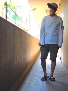 「Lightning Bolt（ライトニングボルト）のアイテム」を使った、ひいらぎさん（メンズ・166cm）の夏コーディネート