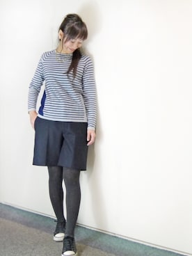 「miu miu（ミュウミュウ）のアイテム（パンツ）」を使った、komikaさん（レディース・159cm）の春コーディネート