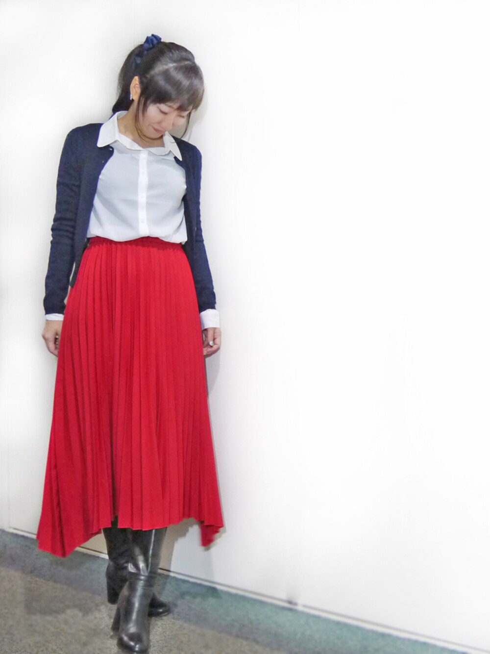 komikaさんの「ツイルプリーツスカート（GRACE CONTINENTAL）」を使ったコーディネート