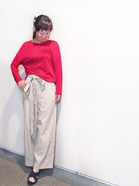 「Dondup（ドンダップ）のアイテム（トップス）」を使った、komikaさん（レディース・159cm）の夏コーディネート