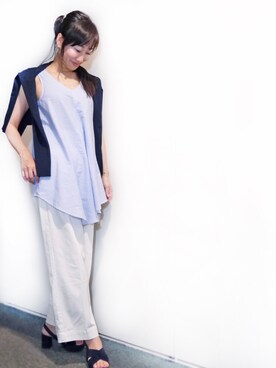 「Dondup（ドンダップ）のアイテム（トップス）」を使った、komikaさん（レディース・159cm）の秋コーディネート