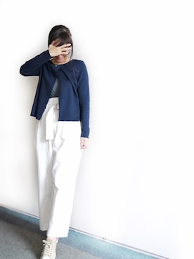 「Dondup（ドンダップ）のアイテム（トップス）」を使った、komikaさん（レディース・159cm）の秋コーディネート