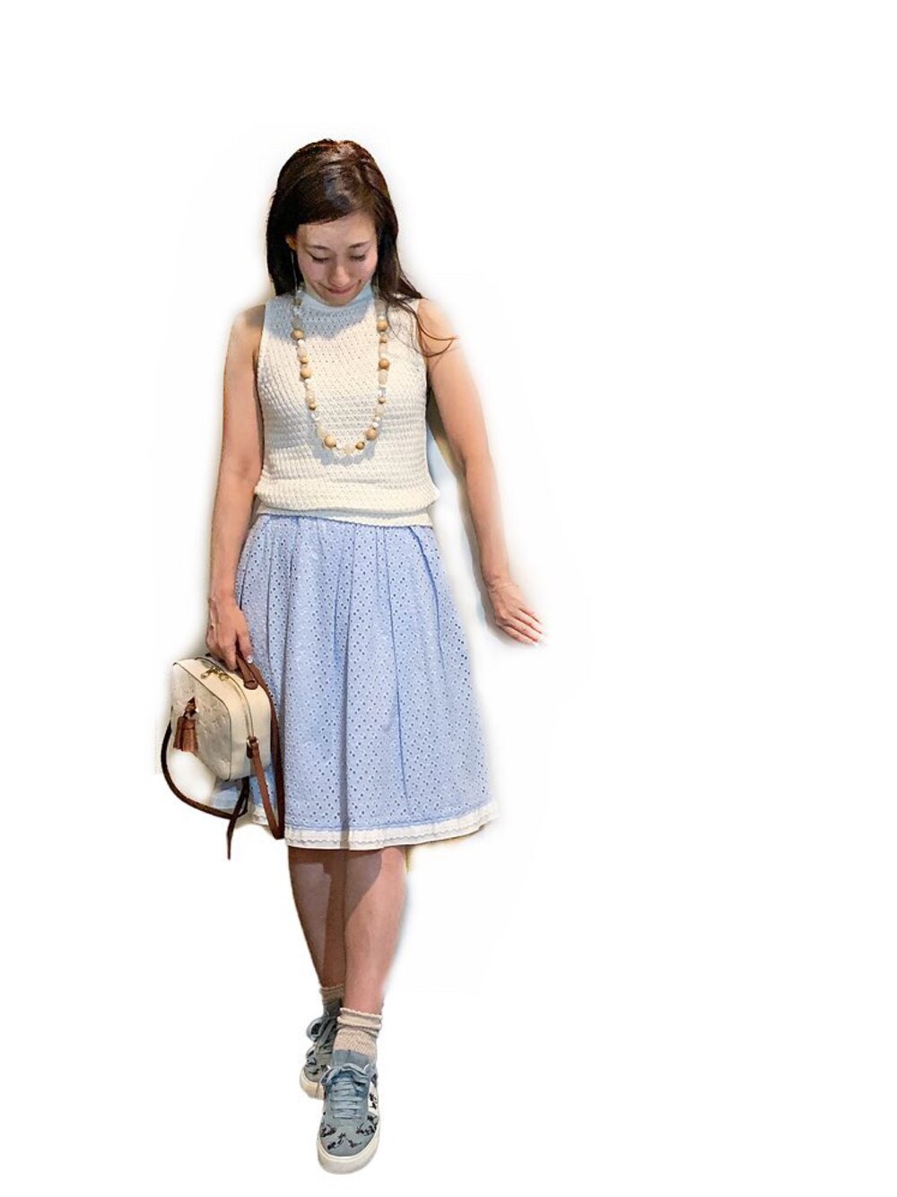 PRADAのスカートを使った人気ファッションコーディネート（季節：6月