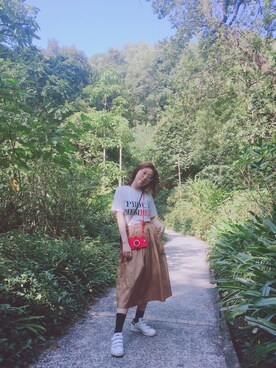 「MUJI」｜「アイテム（財布/小物）」を使った、WiKiさん（レディース・155cm）の秋コーディネート